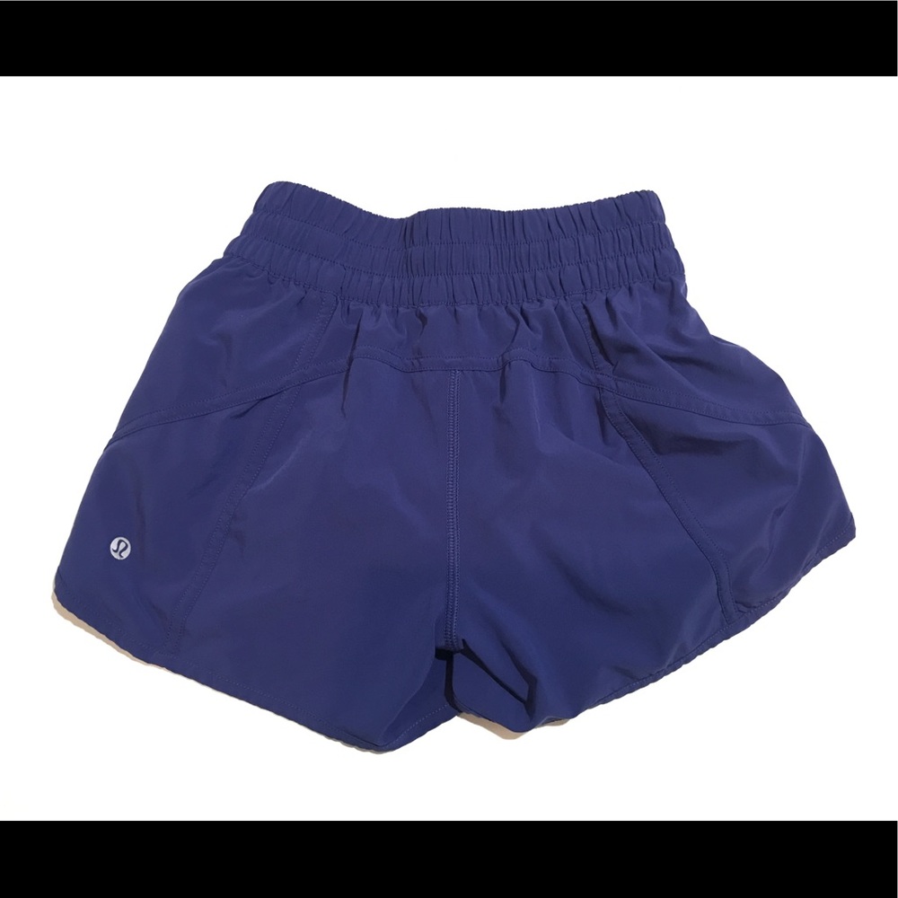 Purple Lululemon Tracker Shorts 4” Inseam